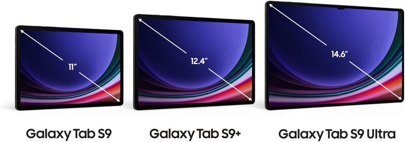 Samsung Galaxy Tab S9+ 5G, 12GB RAM, 256GB Storage MicroSD Slot, S Pen Included, Graphite (UAE Version) X816